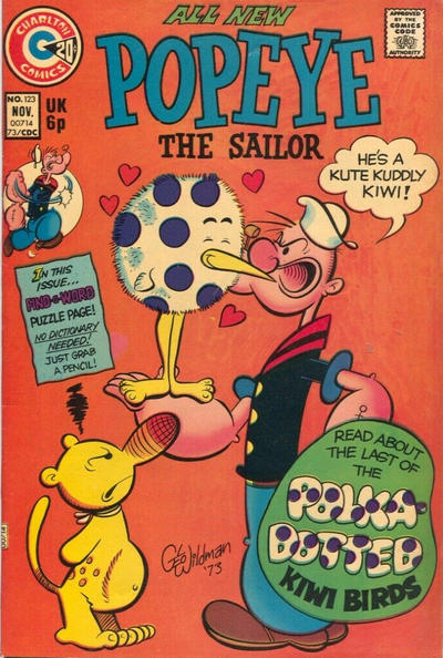 Cover for Popeye (Charlton, 1969 series) #123