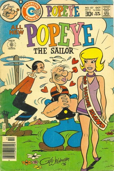 Cover for Popeye (Charlton, 1969 series) #137