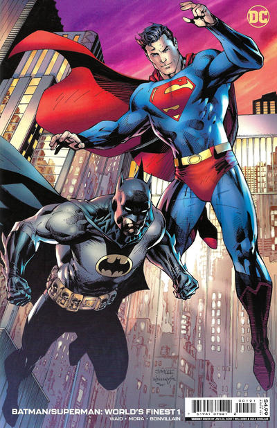Cover for Batman / Superman: World's Finest (DC, 2022 series) #1 [Jim Lee & Scott Williams Cardstock Variant Cover]