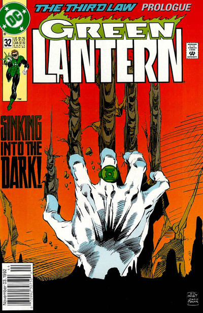 Cover for Green Lantern (DC, 1990 series) #32 [Newsstand]