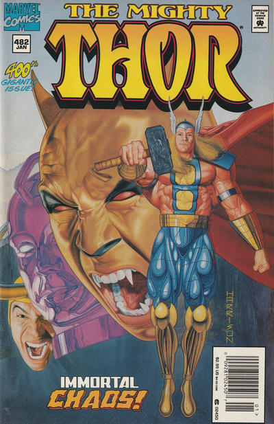 Cover for Thor (Marvel, 1966 series) #482 [Newsstand]