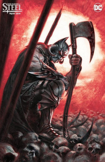 Cover for Dark Knights of Steel (DC, 2022 series) #1 [Comic Kingdom of Canada Gabriele Dell’Otto Minimal Trade Dress Cover]