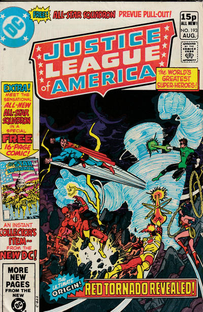 Cover for Justice League of America (DC, 1960 series) #193 [British]