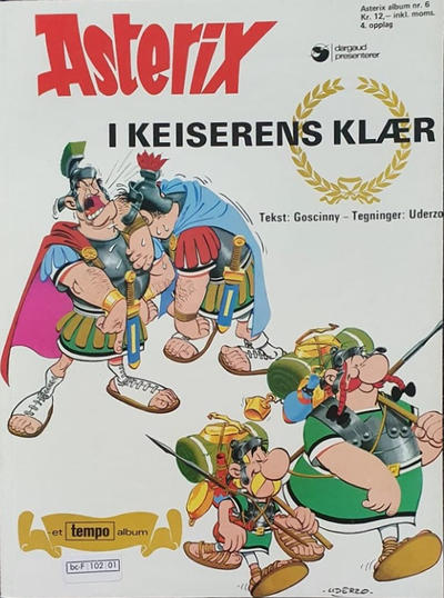 Cover for Asterix (Hjemmet / Egmont, 1969 series) #6 - Asterix i keiserens klær [4. opplag]