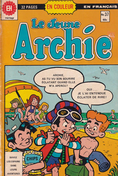 Cover for Le Jeune Archie (Editions Héritage, 1976 series) #37