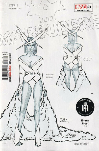 Cover for Marauders (Marvel, 2019 series) #21 [Russell Dauterman Design Variant]
