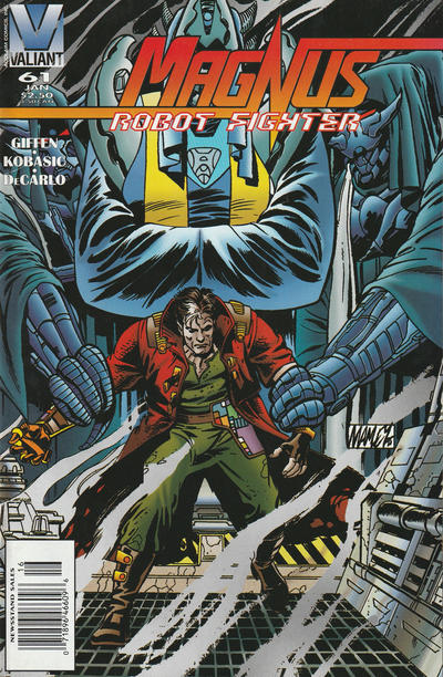 Cover for Magnus Robot Fighter (Acclaim / Valiant, 1991 series) #61 [Newsstand]