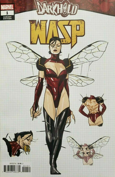 Cover for The Darkhold: Wasp (Marvel, 2022 series) #1 [Cian Tormey Design Cover]