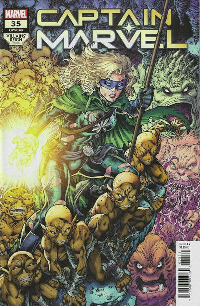 Cover for Captain Marvel (Marvel, 2019 series) #35 (169) [Todd Nauck Villains' Reign Variant]