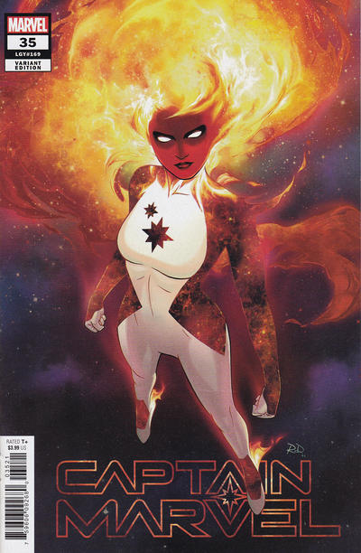 Cover for Captain Marvel (Marvel, 2019 series) #35 (169) [Russell Dauterman Variant]