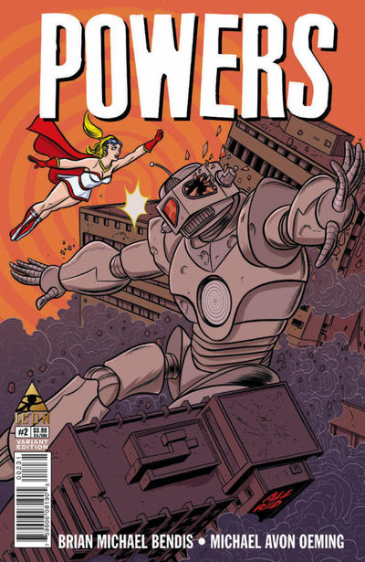 Cover for Powers (Marvel, 2015 series) #2 [Retro and Robot]