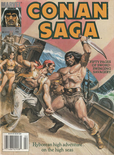 Cover for Conan Saga (Marvel, 1987 series) #71 [Newsstand]