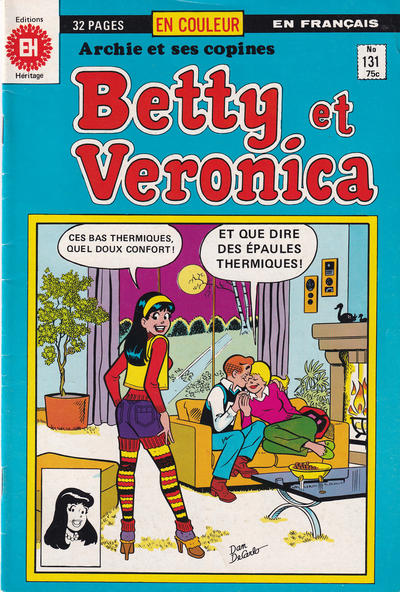 Cover for Betty et Véronica (Editions Héritage, 1971 series) #131
