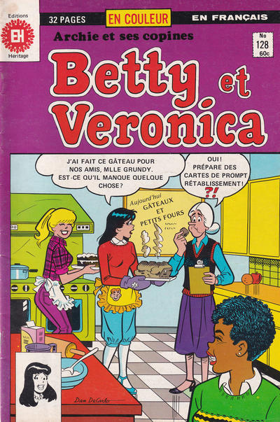 Cover for Betty et Véronica (Editions Héritage, 1971 series) #128