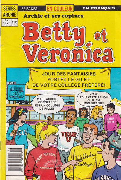 Cover for Betty et Véronica (Editions Héritage, 1971 series) #198