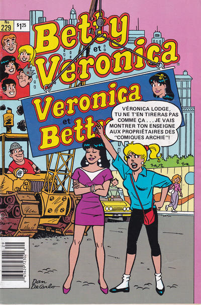 Cover for Betty et Véronica (Editions Héritage, 1971 series) #229