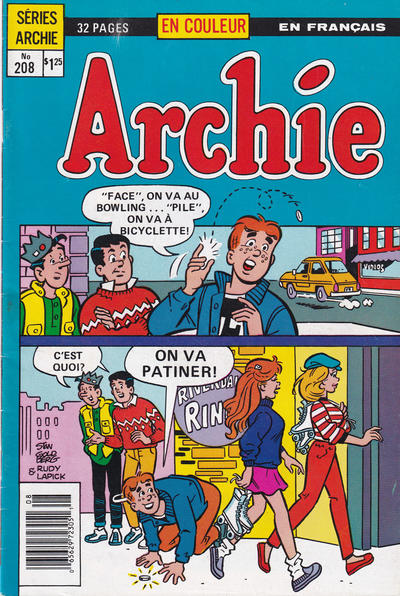 Cover for Archie (Editions Héritage, 1971 series) #208