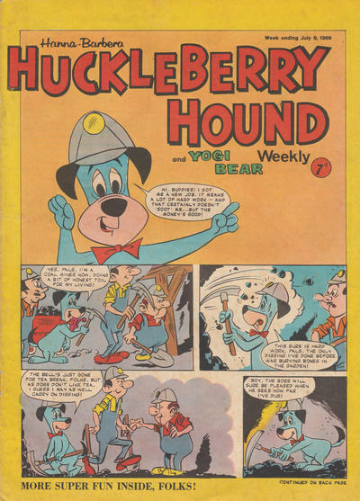 Cover for Huckleberry Hound Weekly (City Magazines, 1961 series) #9 July 1966 [249]