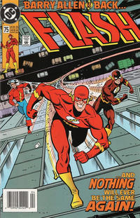 Cover Thumbnail for Flash (DC, 1987 series) #75 [Newsstand]