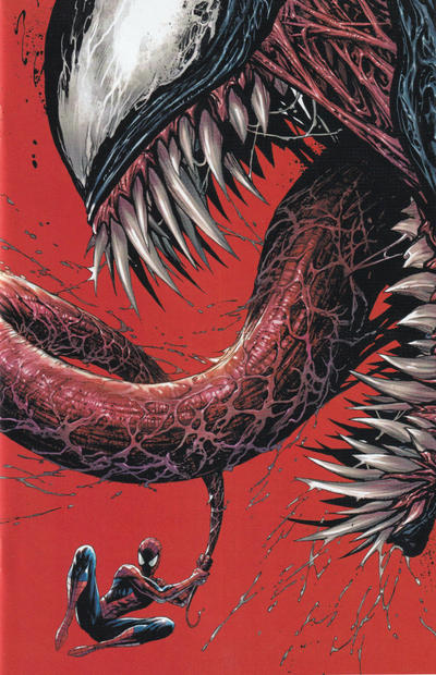 Cover for Venom (Marvel, 2018 series) #1 (166) [Variant Edition - Unknown Comics Exclusive - Tyler Kirkham Red Virgin Cover]