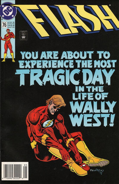 Cover for Flash (DC, 1987 series) #76 [Newsstand]