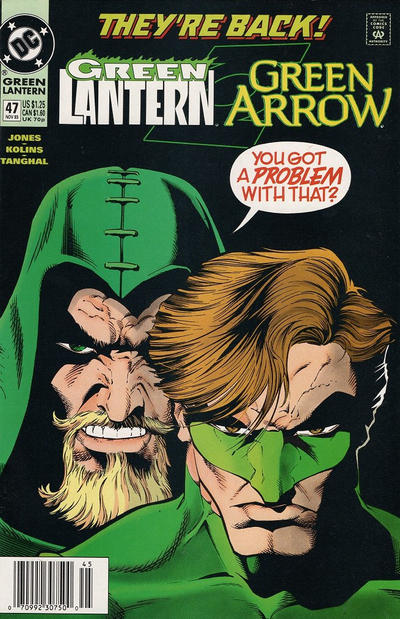 Cover for Green Lantern (DC, 1990 series) #47 [Newsstand]