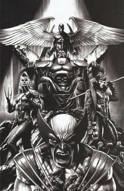Cover for X of Swords: Creation (Marvel, 2020 series) #1 [Illuminati Exclusive - Mico Suayan Black and White Virgin Art]