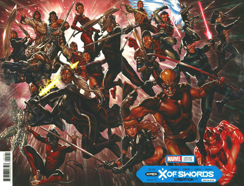 Cover for X of Swords: Creation (Marvel, 2020 series) #1 [Mark Brooks Wraparound Cover]