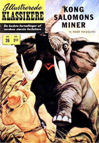 Cover Thumbnail for Illustrerede Klassikere (I.K. [Illustrerede klassikere], 1956 series) #26 - Kong Salomons miner