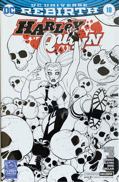Cover for Harley Quinn (DC, 2016 series) #18 [Planet Comicon Convention Exclusive Cover]