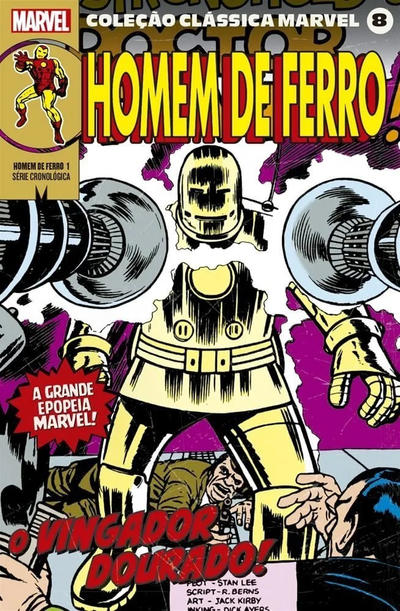 Cover for Coleção Clássica Marvel (Panini Brasil, 2021 series) #8 - Homem de Ferro 1