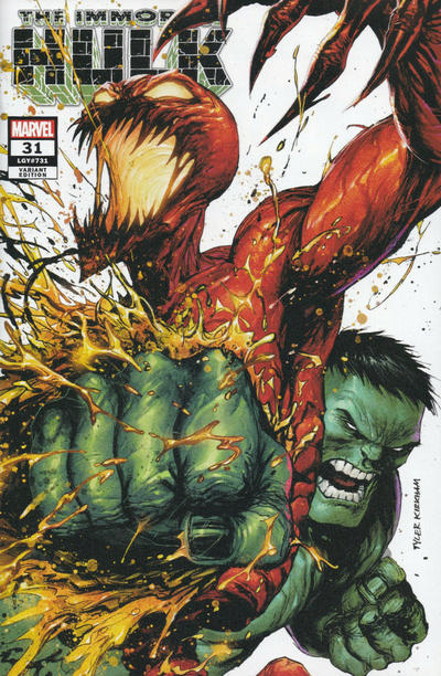 Cover for Immortal Hulk (Marvel, 2018 series) #31 [KRS Comics / Black Flag Comics Exclusive - Tyler Kirkham Cover C]