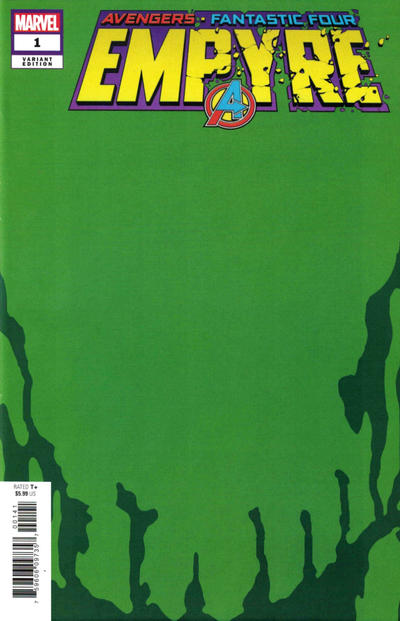 Cover for Empyre (Marvel, 2020 series) #1 [Green 'Skrull' Blank Cover]