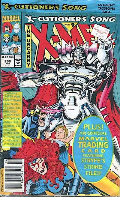 Cover for The Uncanny X-Men (Marvel, 1981 series) #296 [Australian]