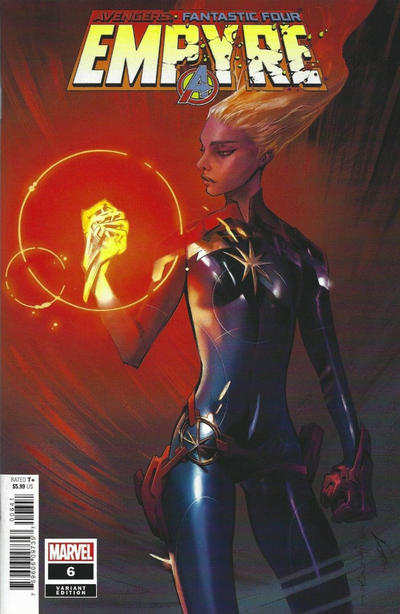 Cover for Empyre (Marvel, 2020 series) #6 [Alexander Lozano 'Avengers' Variant (Captain Marvel)]