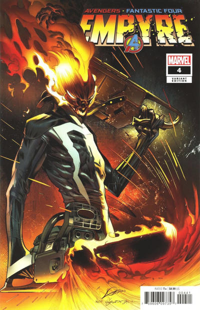Cover for Empyre (Marvel, 2020 series) #4 [Alexander Lozano 'Avengers' Variant (Ghost Rider)]