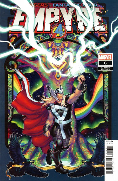 Cover for Empyre (Marvel, 2020 series) #6 [Secret Cover - Meghan Hetrick]