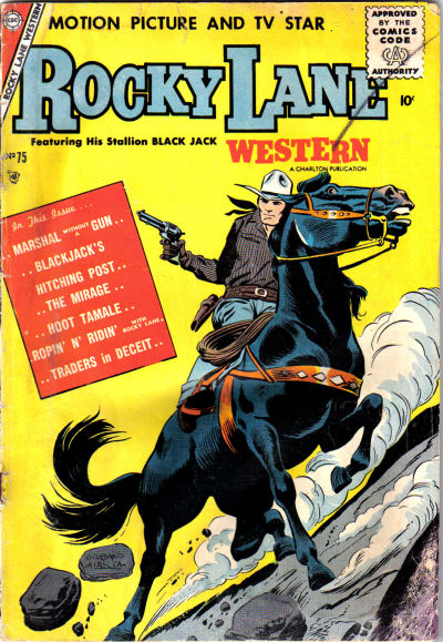 Cover for Rocky Lane Western (Charlton, 1954 series) #75