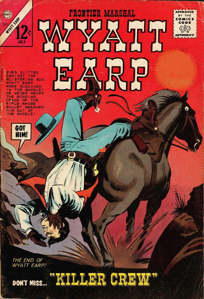 Cover for Wyatt Earp, Frontier Marshal (Charlton, 1956 series) #54