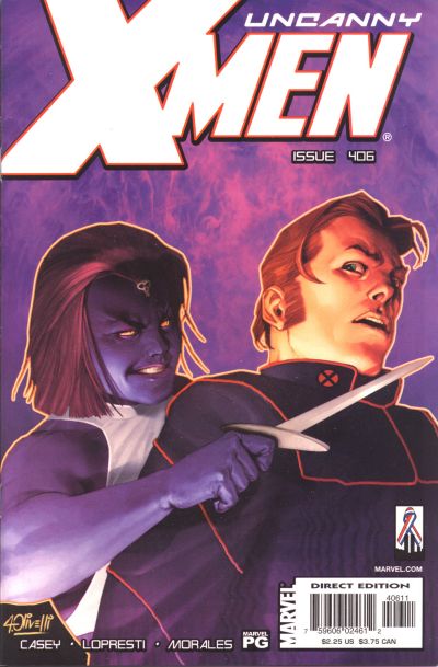 Cover for The Uncanny X-Men (Marvel, 1981 series) #406 [Direct Edition]