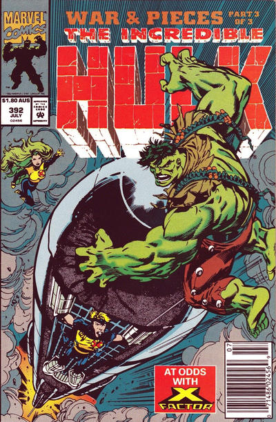 Cover for The Incredible Hulk (Marvel, 1968 series) #392 [Australian]
