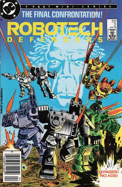 Cover for Robotech Defenders (DC, 1985 series) #2 [Newsstand]