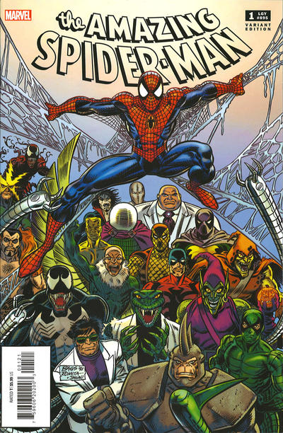 Cover for The Amazing Spider-Man (Marvel, 2022 series) #1 (895) [Variant Edition - Hidden Gems - Mark Bagley & John Romita Sr. Cover]