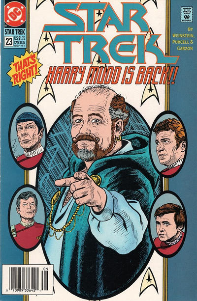 Cover for Star Trek (DC, 1989 series) #23 [Newsstand]