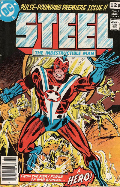 Cover for Steel, the Indestructible Man (DC, 1978 series) #1 [British]