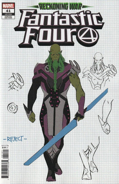 Cover for Fantastic Four (Marvel, 2018 series) #41 (686) [R.B. Silva Design Variant]