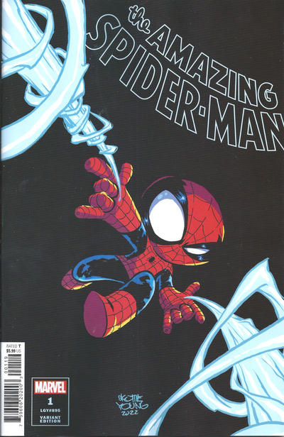 Cover for The Amazing Spider-Man (Marvel, 2022 series) #1 (895) [Variant Edition - Skottie Young Cover]