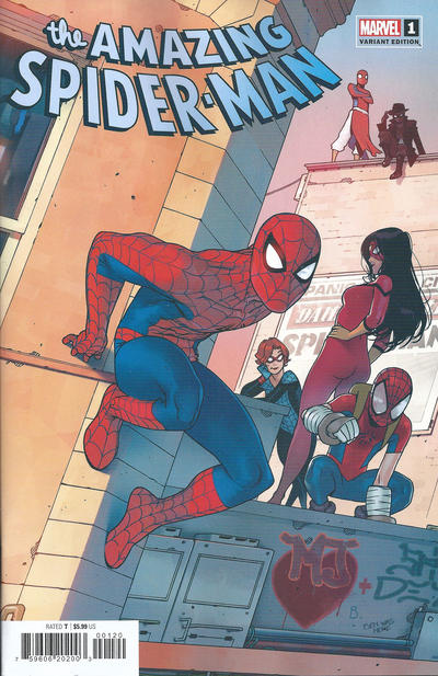 Cover for The Amazing Spider-Man (Marvel, 2022 series) #1 (895) [Variant Edition - Bengal Connecting Cover]