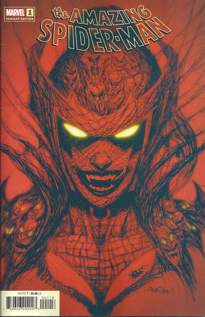 Cover for The Amazing Spider-Man (Marvel, 2022 series) #1 (895) [Variant Edition - Patrick Gleason 'Queen Goblin' Cover]