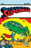 Cover for Superman (DC, 2018 series) #1 [Frankie's Comics Matthew Waite 8 Bit Action Comics #1 Homage Cover]